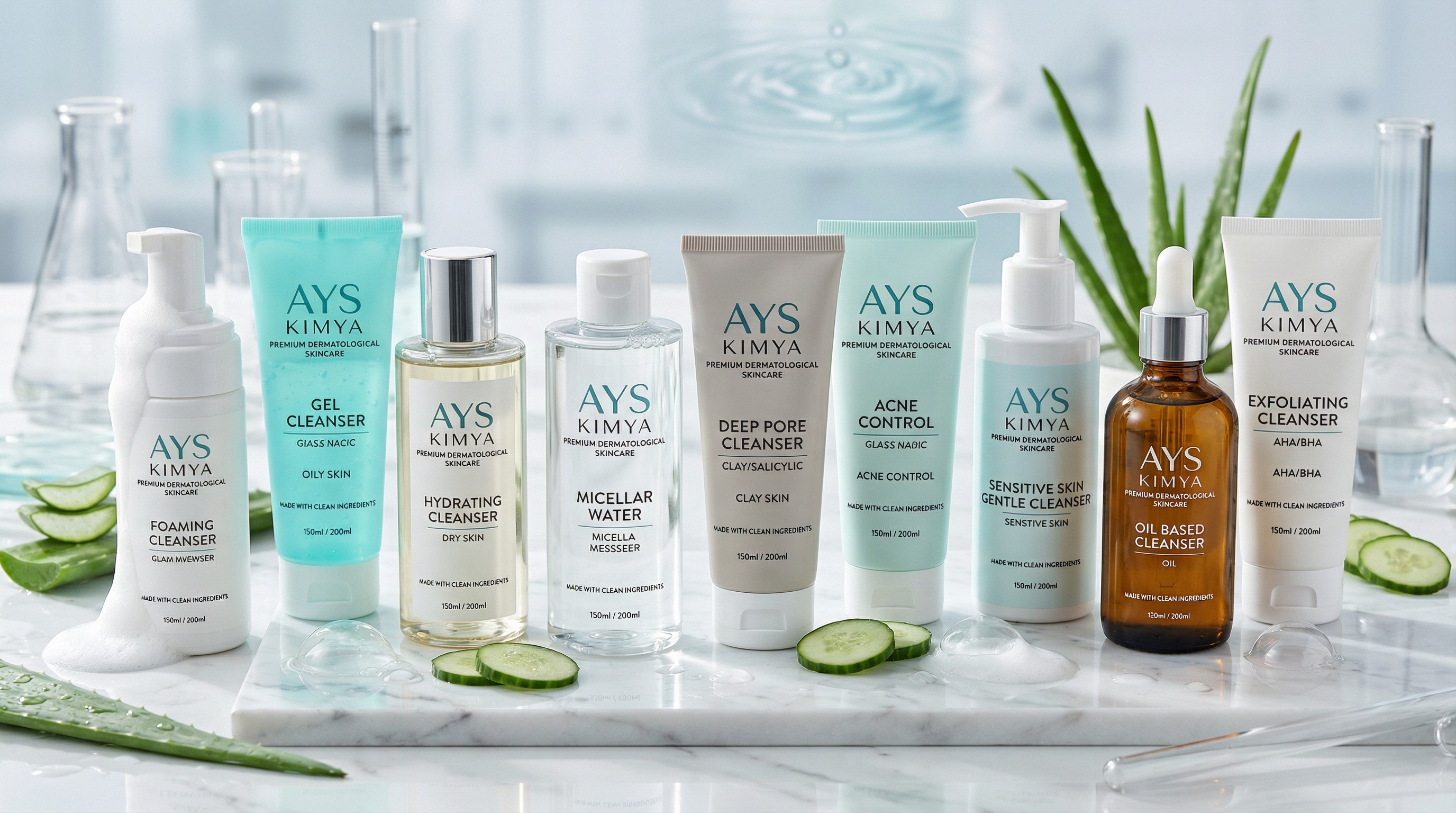 Yüz Temizleyici ürünler Fason Kozmetik İmalat Ays Kimya